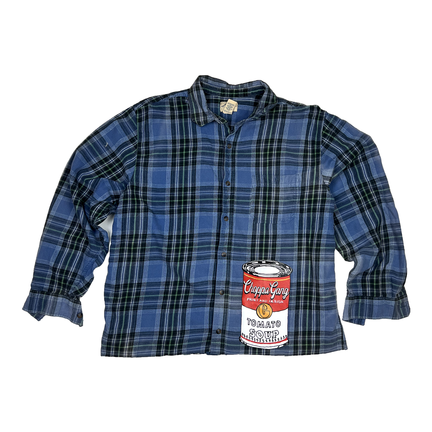 SOUP CAN FLANNEL 1